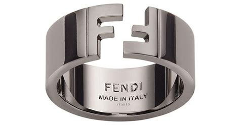 fendi ring silver mens